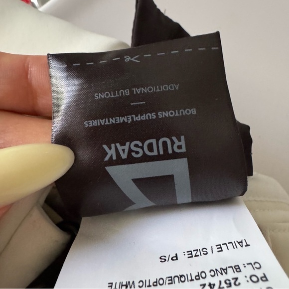 Rudsak limited edition messa ski pant with logo straps in cream white size S - Picture 13 of 16